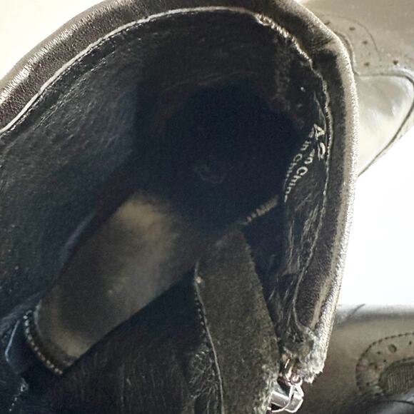 RUDSAK Men’s Black Leather Wingtip Brogue Chelsea Boots – Size 42 US 9 - Picture 10 of 11